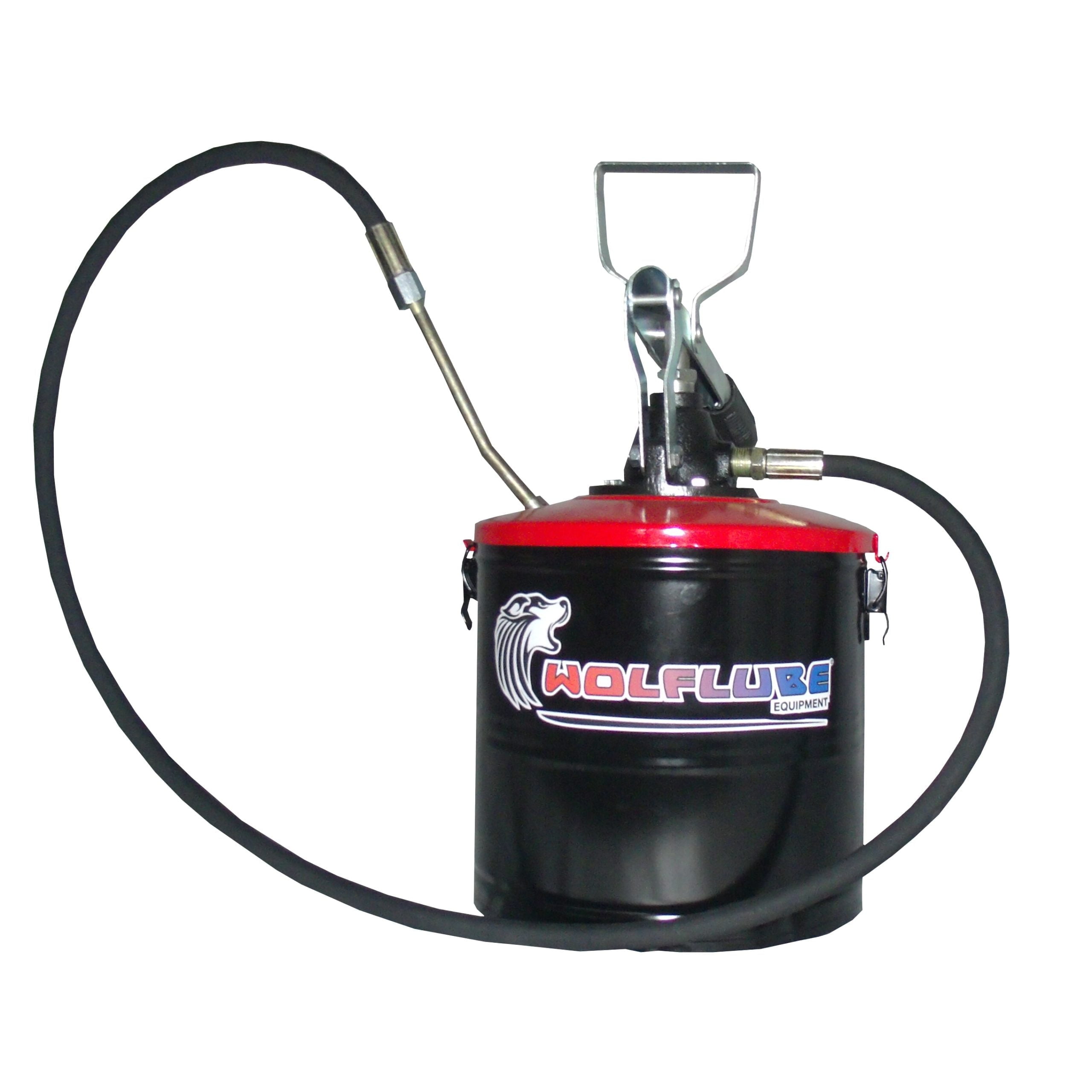 Wolflube Manual Grease Pump - with Bucket - 15 lbs Bucket Capacity