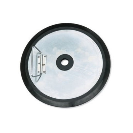 Follower Plate - Rubber Center - For 120 lbs Drum - Inner Diameter 1.1/8" - Outer Diameter 15" (380 mm)