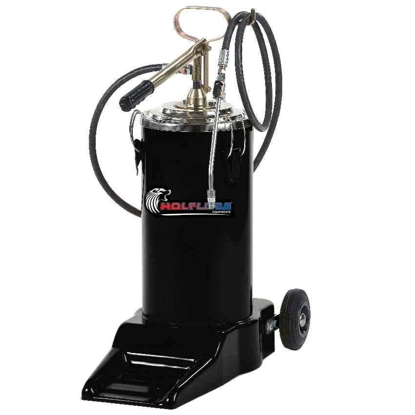 Manual Grease Pump - Wheeled and with Bucket - 35 lbs Bucket Capacity