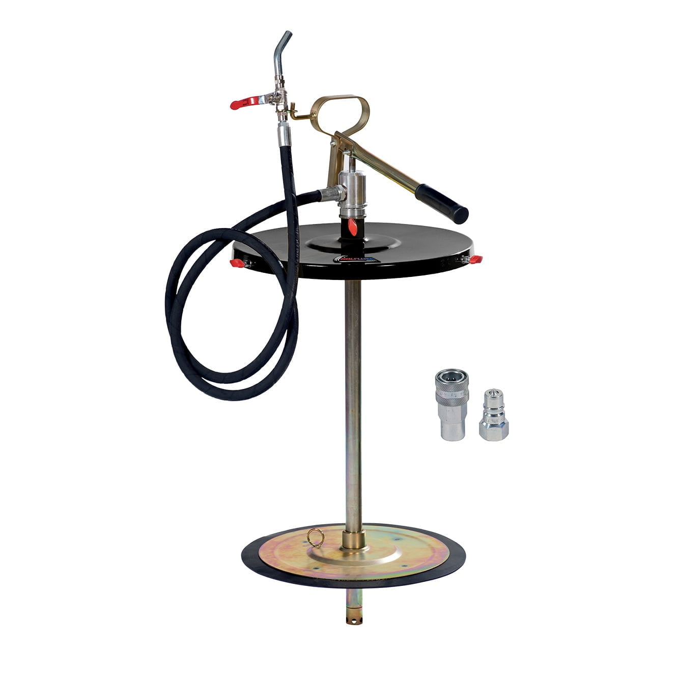 Grease Kit - Manual Transfer Pump - For 120 lbs Drum - with Lid, Follow Plate, Hose and Spout