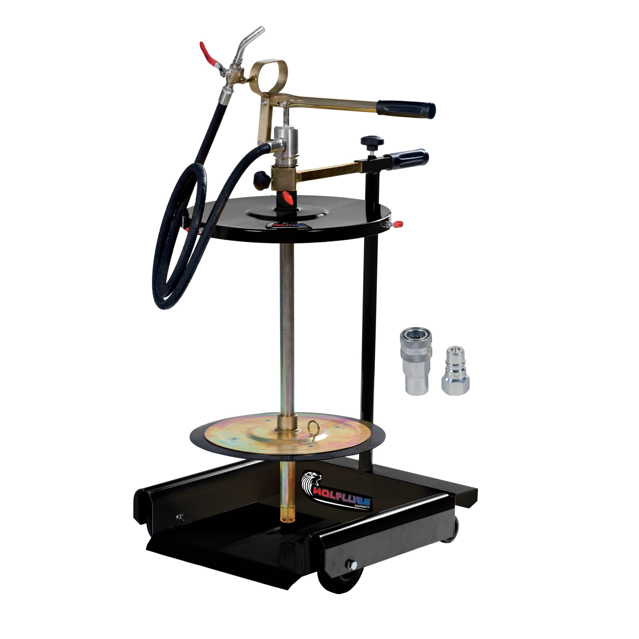 Grease Kit - Manual Transfer Pump For 120 lbs Drum - Complete + 30° Spout + 4 Whls Trolley (260030)