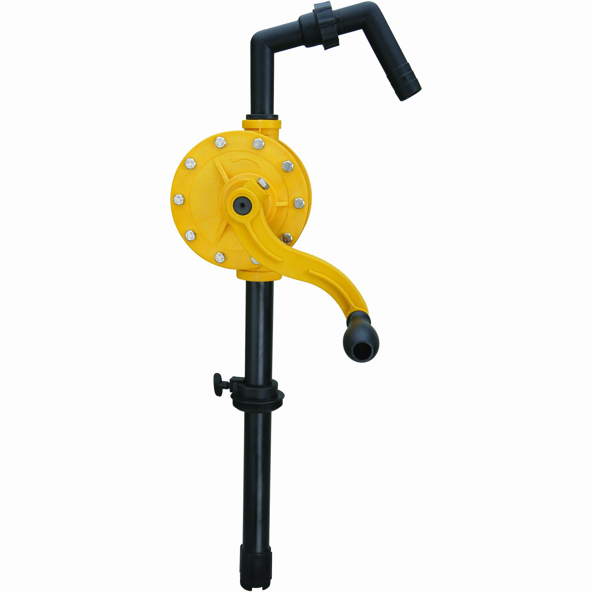 Manual Oil Pump - Plastic Rotary - For 15 to 55 gal Drum - Free Flow Rate 1.30 gal/20 turns