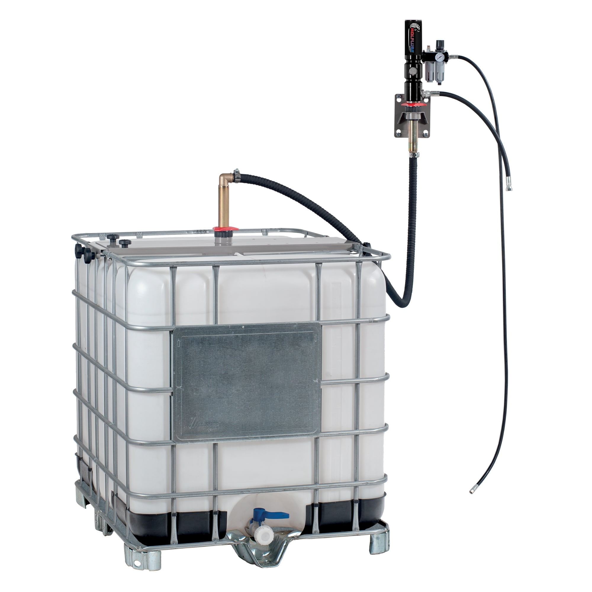 TOTE/IBC Kit, Wall Mounted, with 5:1 stub pump and downtube