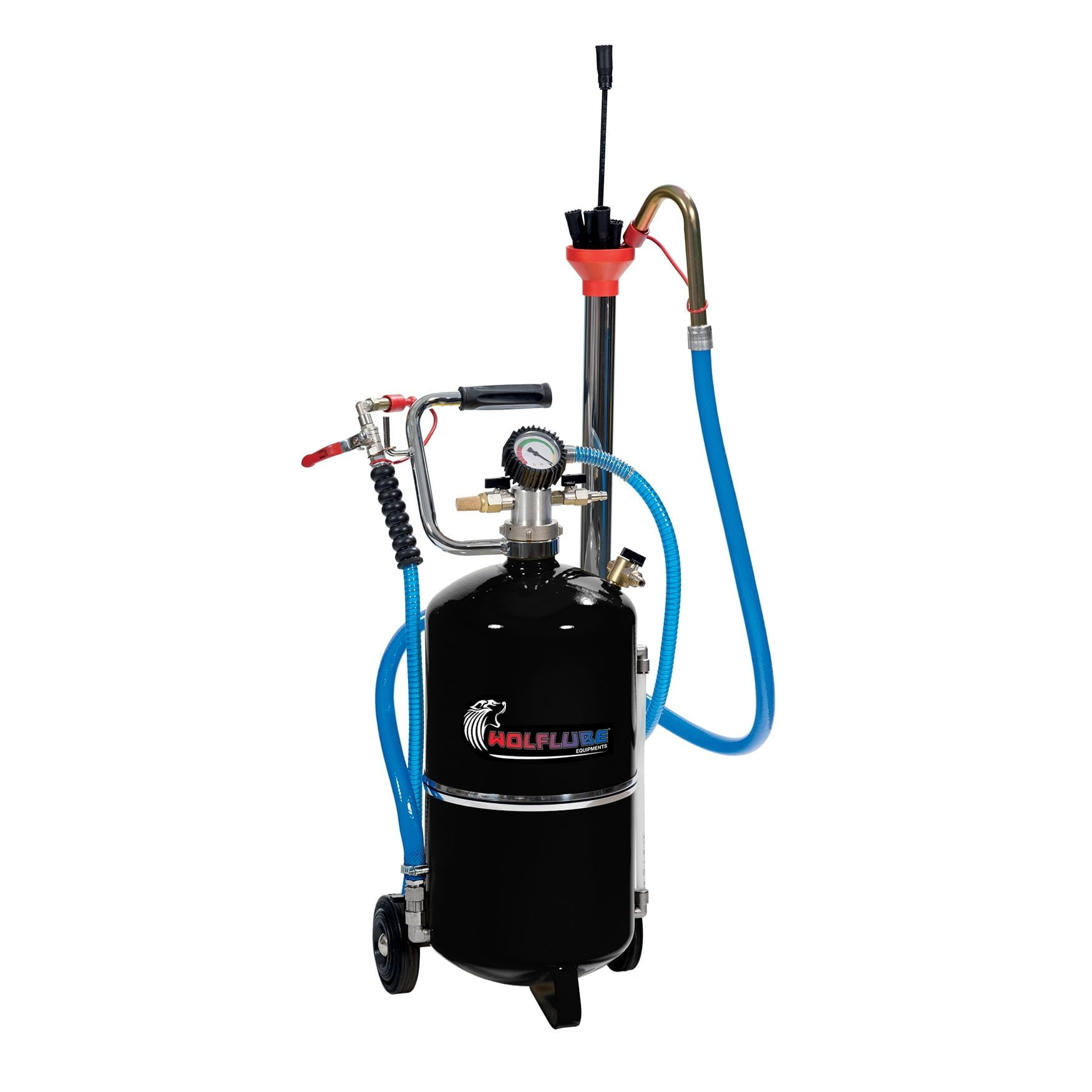 Air Operated Oil Suction Unit - Pneumatic Emptying System - 6.3 gal Capacity - with 10 Std. Probes