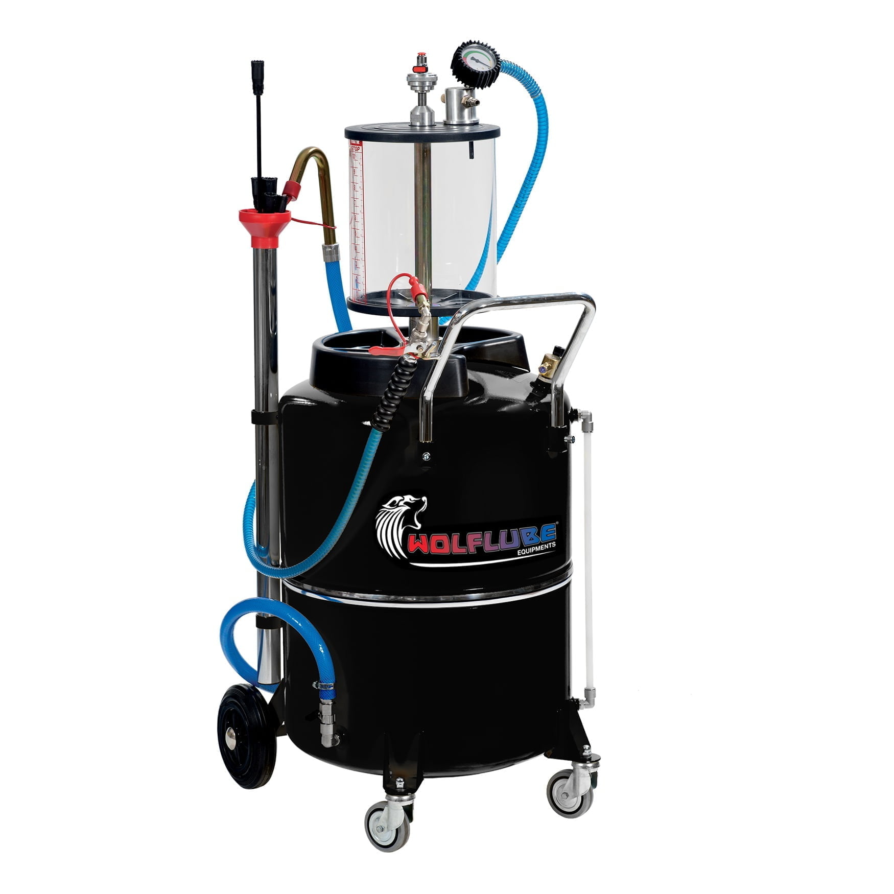 Air Operated Oil Suction Unit - 31.7 gal Capacity - with Pre-chamber