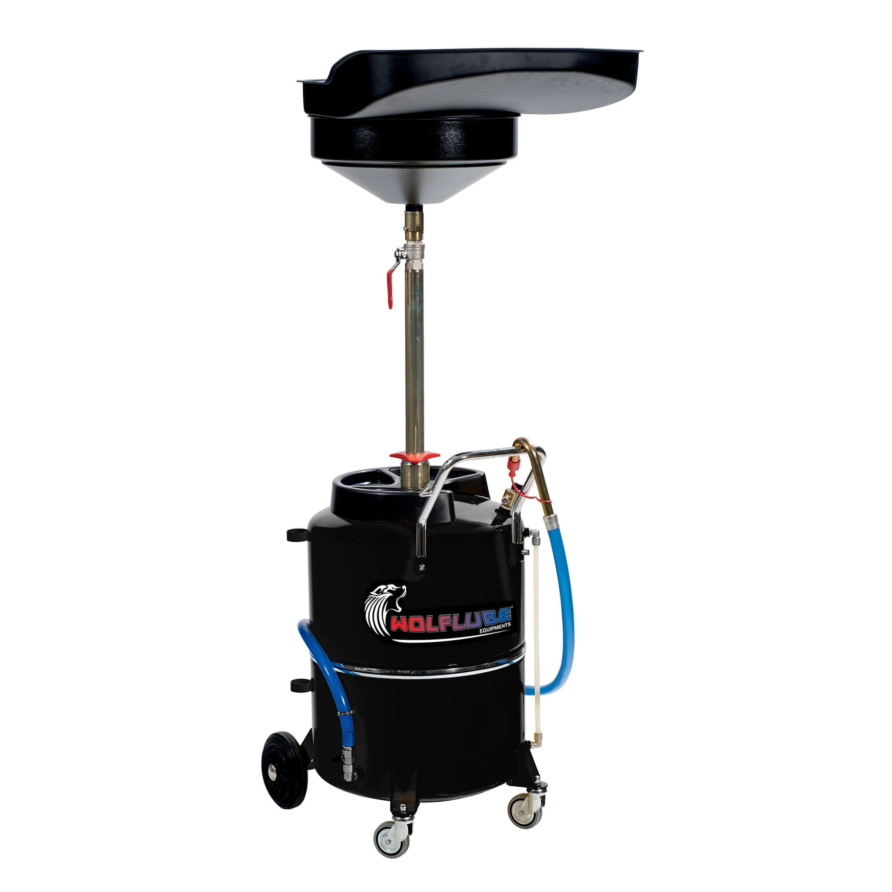 Oil Drain Unit - Pneumatic Emptying System - 31.7 gal Capacity - with Recovery Basin