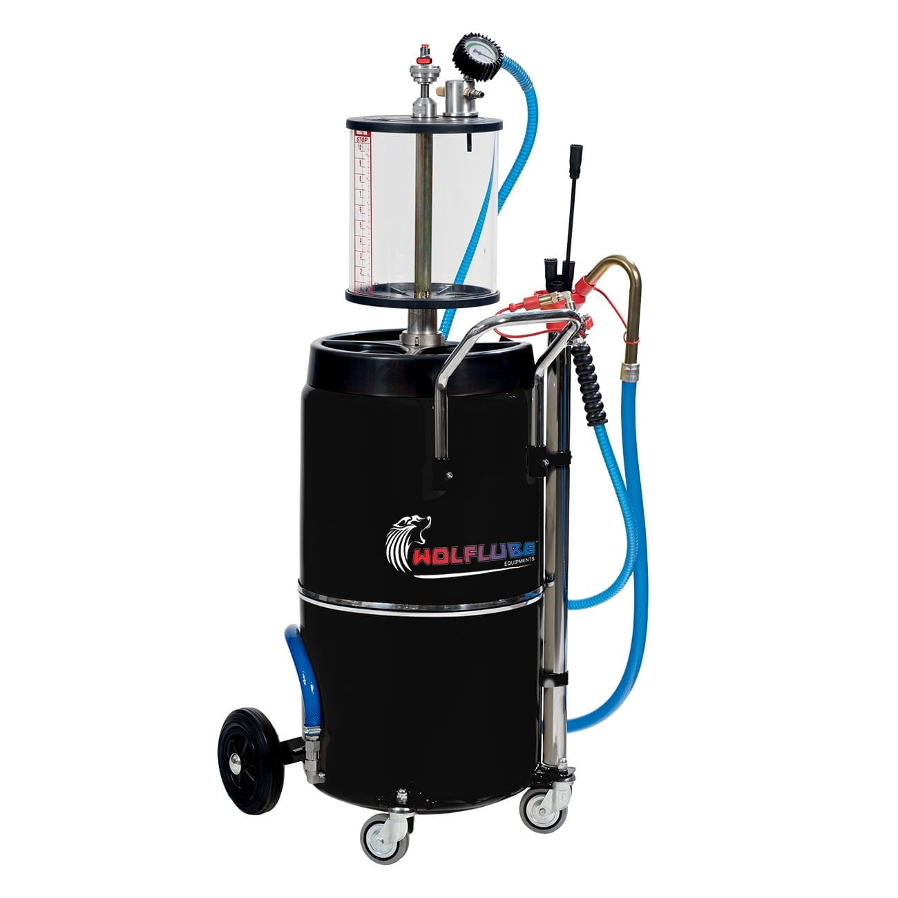 Air Operated Oil Suction Unit - Pneumatic Emptying System - 23.8 gal Capacity - with Pre-chamber