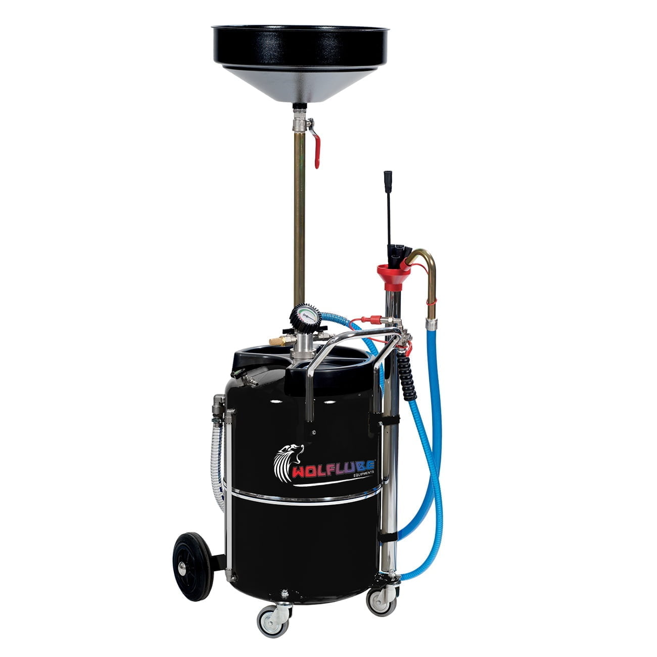 Air Operated Oil Suction and Drain Unit - 17.2 gal Capacity - with 10 Std. Probes (250029)