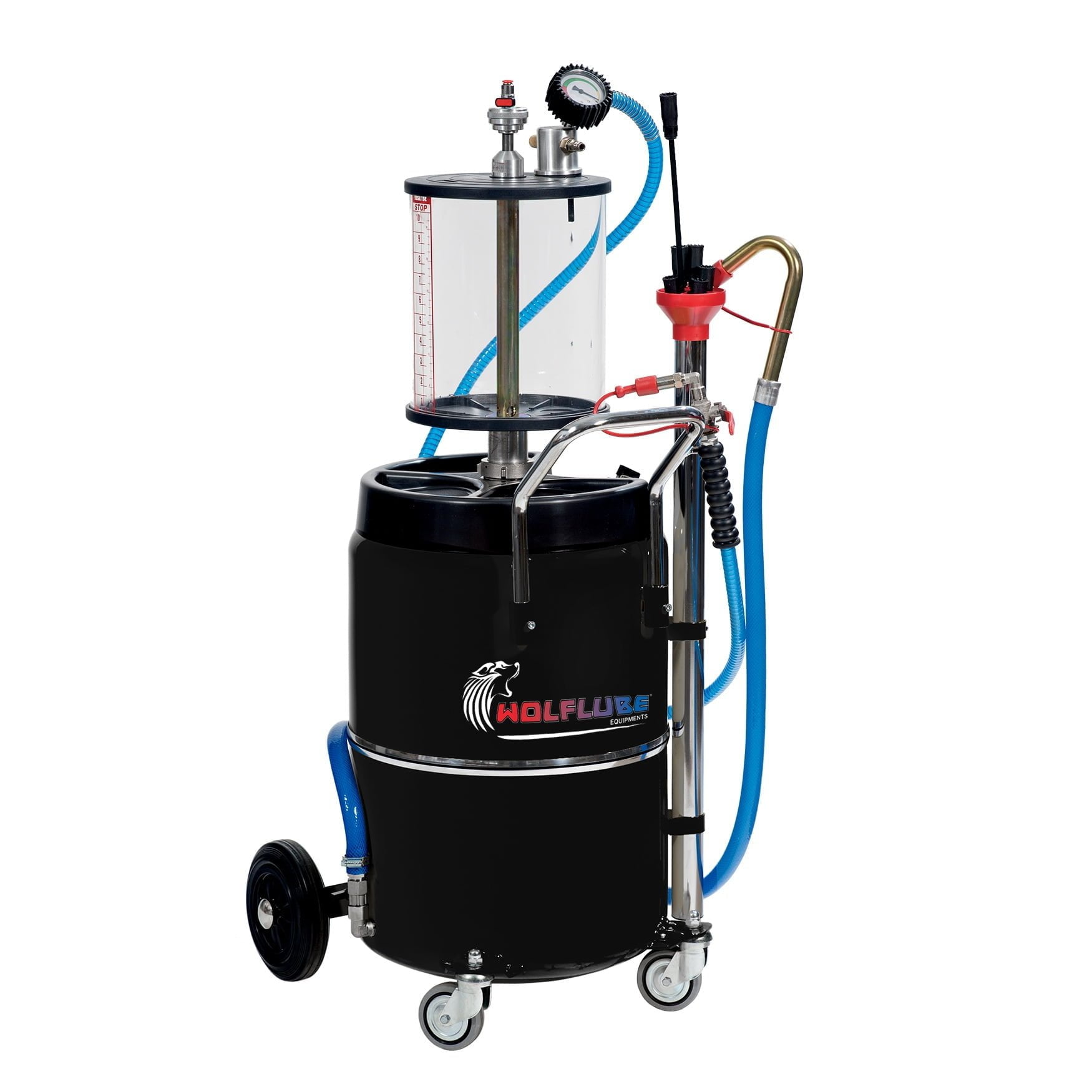 Air Operated Oil Suction Unit - Pneumatic Emptying System - 17.2 gal Capacity - with Pre-chamber