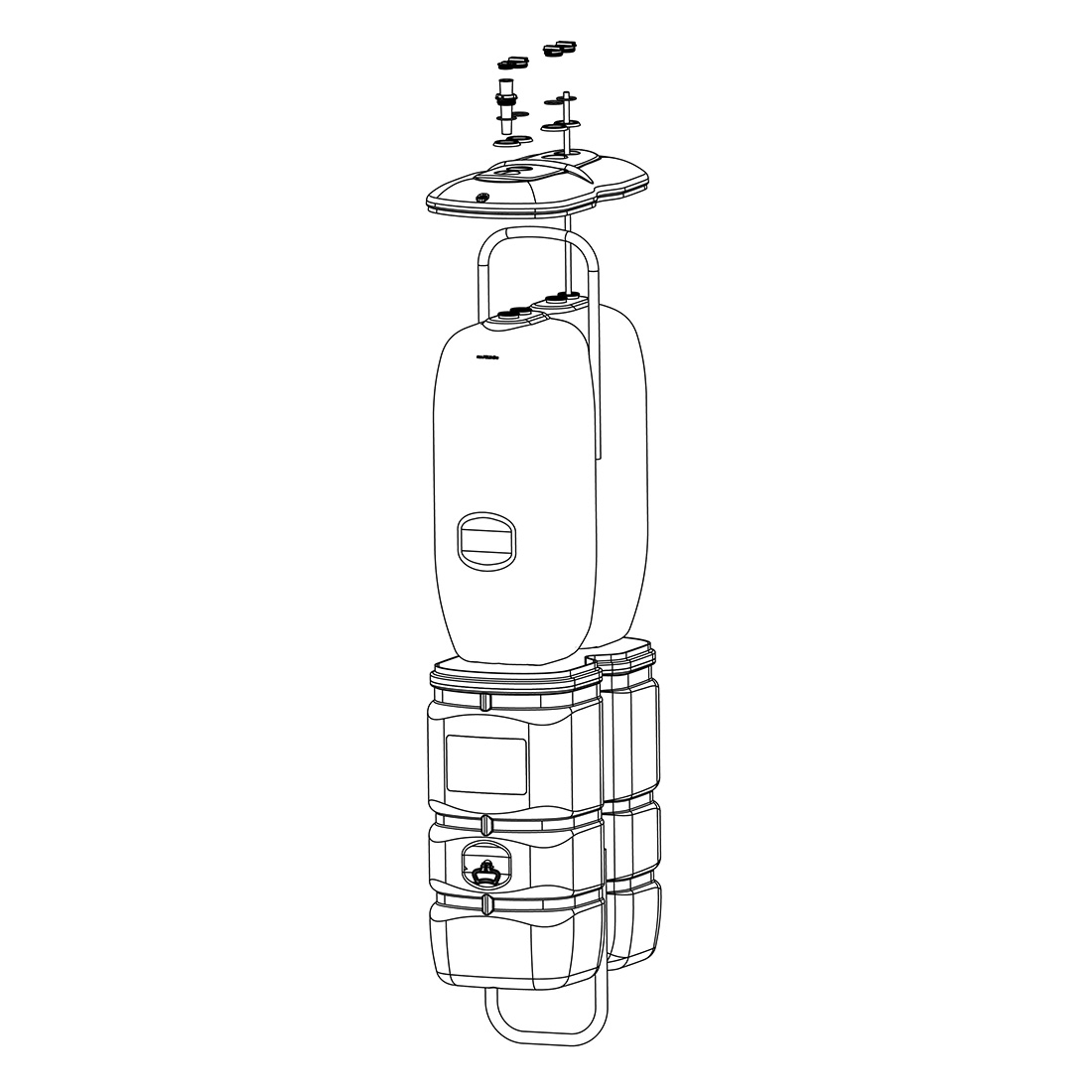 Schutz Double Wall Polyethylene Tank with 198 GAL (750L) capacity - Image 2