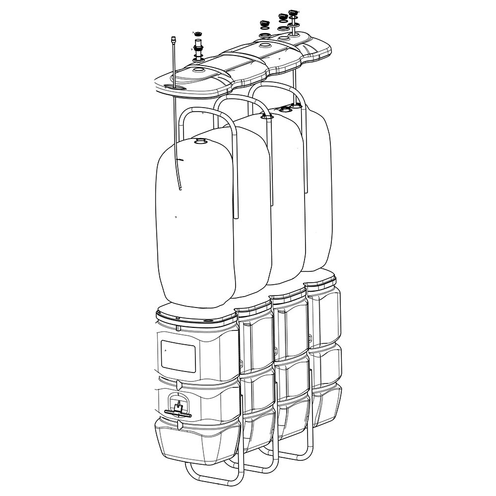 Schutz Double Wall Polyethylene Tank with 528 GAL (2,000L) capacity - Image 2