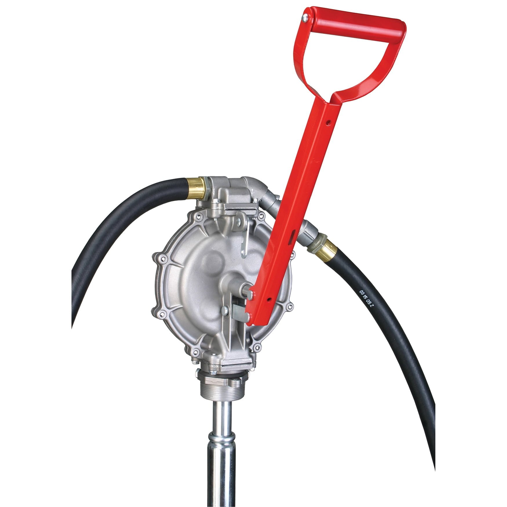 Manual Fuel Pump - Double Diaphragm - For 15 to 55 gal Drum - Free Flow Rate 1 gal/5 stroke