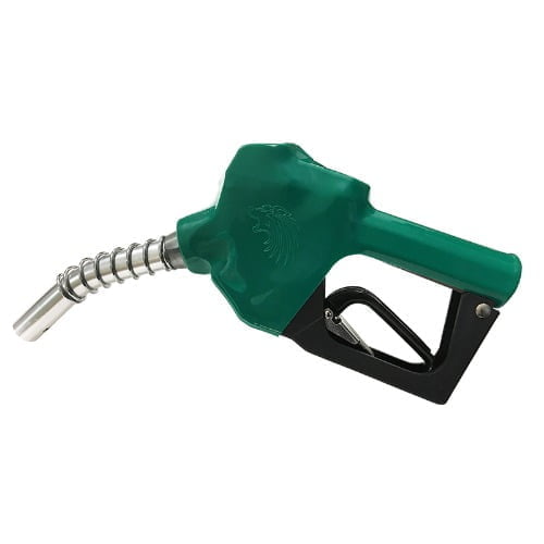 Automatic Fuel Nozzle - 3/4'' - Inlet 3/4'' NPT - No Pressure No Flow - Green - Up to 12 gpm