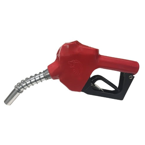 Automatic Fuel Nozzle - 3/4'' - Inlet 3/4'' NPT - No Pressure No Flow - Red - Up to 11 gpm