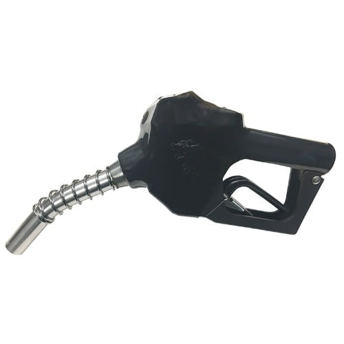 Automatic Fuel Nozzle - 3/4'' - Inlet 3/4'' NPT - No Pressure No Flow - Black - Up to 11 gpm