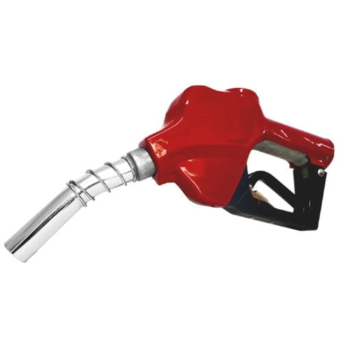 Automatic Fuel Nozzle - 1'' - Inlet 1'' NPT - No Pressure No Flow - Red - Up to 32 gpm
