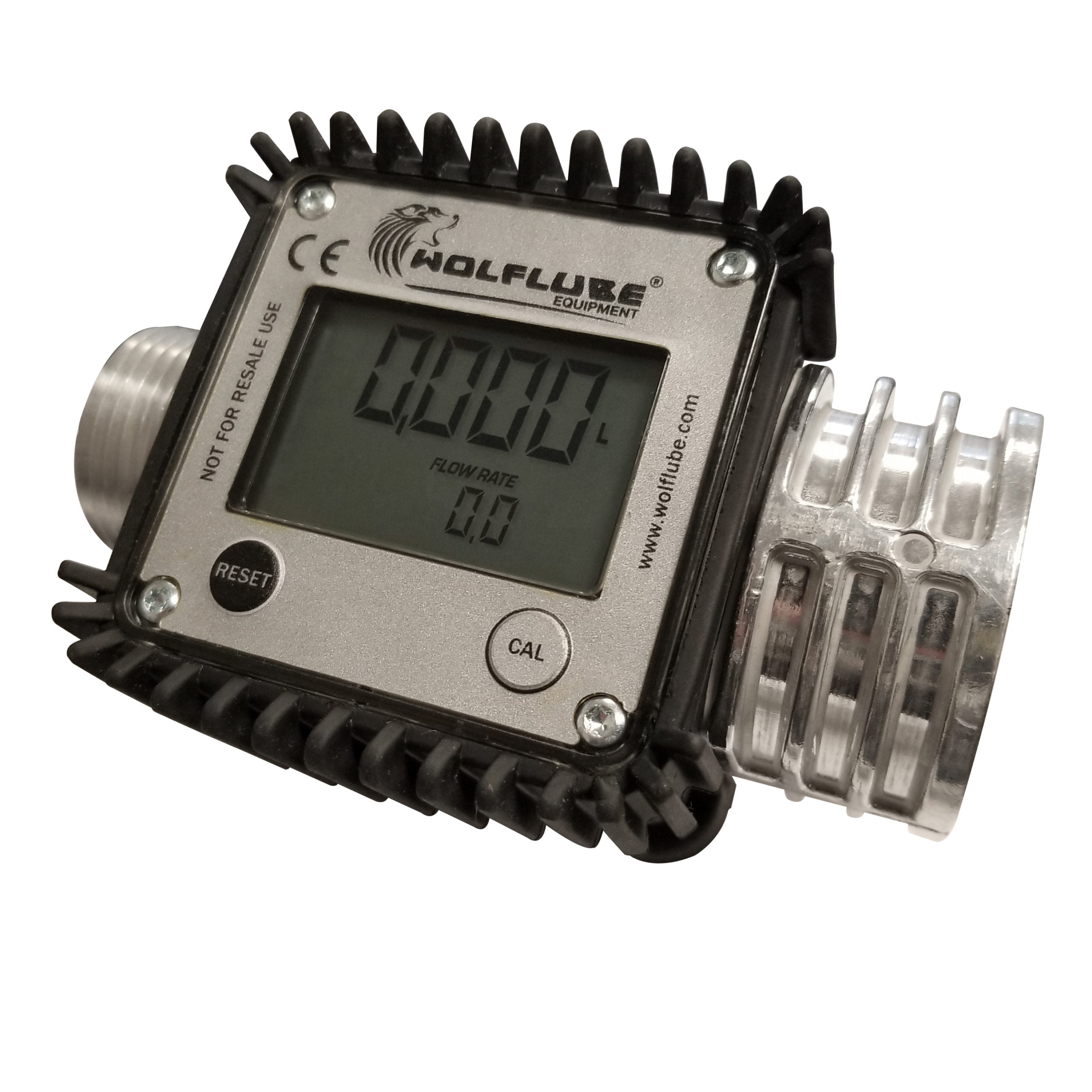 Digital Fuel Meter - For Gasoline, Diesel, Windshield and Water - (F) 1" - (F) 1" - Up to 32 gpm