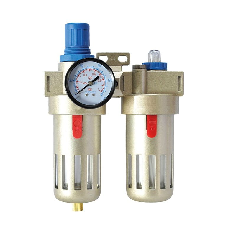 Filter Regulator and Lubricator - Aluminum - 1/2'' - 145 PSI M.P - 87 CFM (650 gpm)
