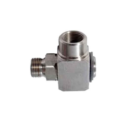 Swivelling Joint 90° - in Stainless Steel - For Water Hose Reels - F3/8" - Max. Pressure 5801 PS