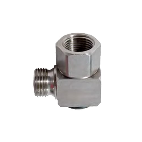 Swiveling Joint 90° - in Stainless Steel - For Water Hose Reels - F1/2" - Max. Pressure 5801 PSI