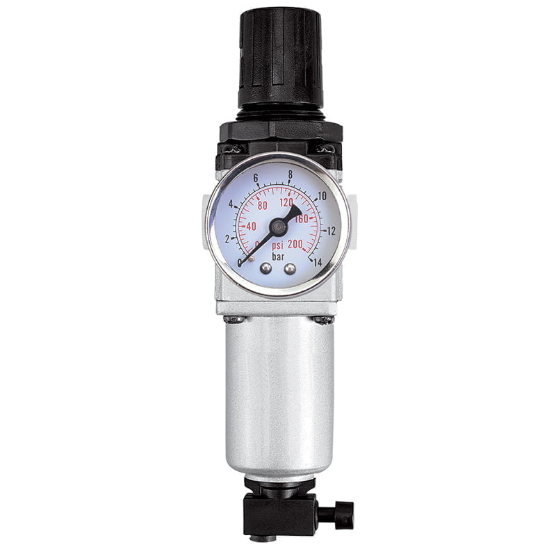 Filter Regulator - Aluminum - 1/4'' - 215 PSI M.P - 20 CFM (150 gpm)