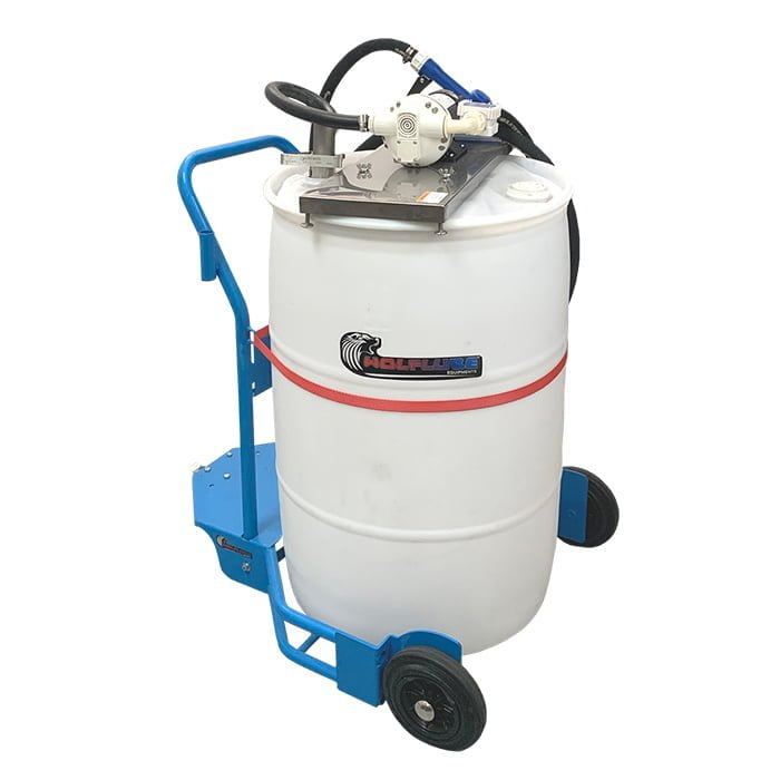 DEF Kit - 12V - For Drums - with Trolley - Auto. SS/Plastic Nozzle + Hose + Digital Meter