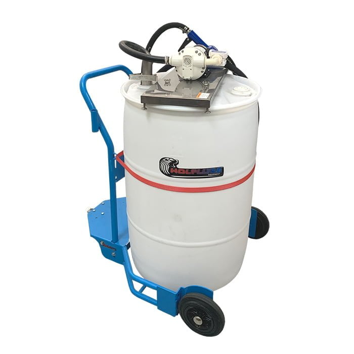 DEF Kit - 12V - For Drums - with Trolley - Auto. Nozzle + Hose + Digital Meter + Suc. Valve