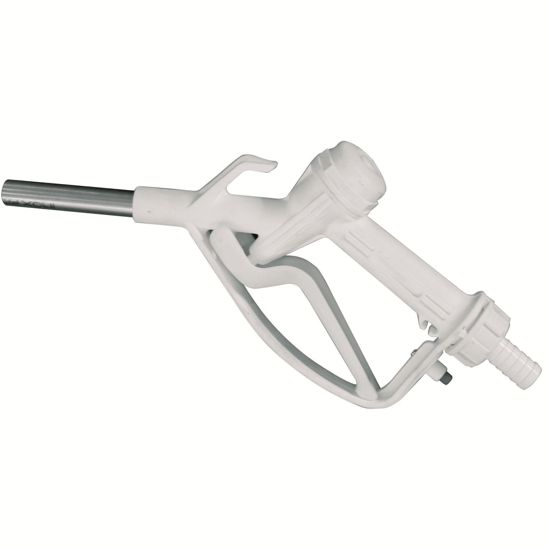 Manual DEF Nozzle - 1/2'' - Inlet 3/4'' BARB - Plastic with SS Spout - White