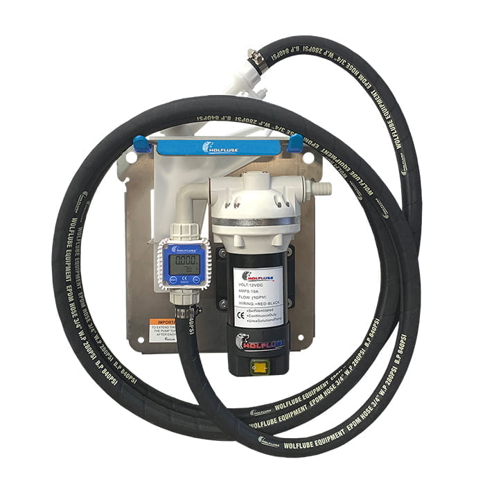 DEF Kit - 12V - For Totes - with Manual Nozzle + Hose + Digital Meter
