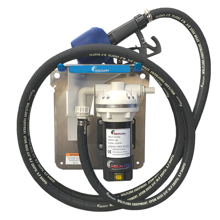 DEF Kit - 12V - For Totes - with Built-In Meter Nozzle + Hose