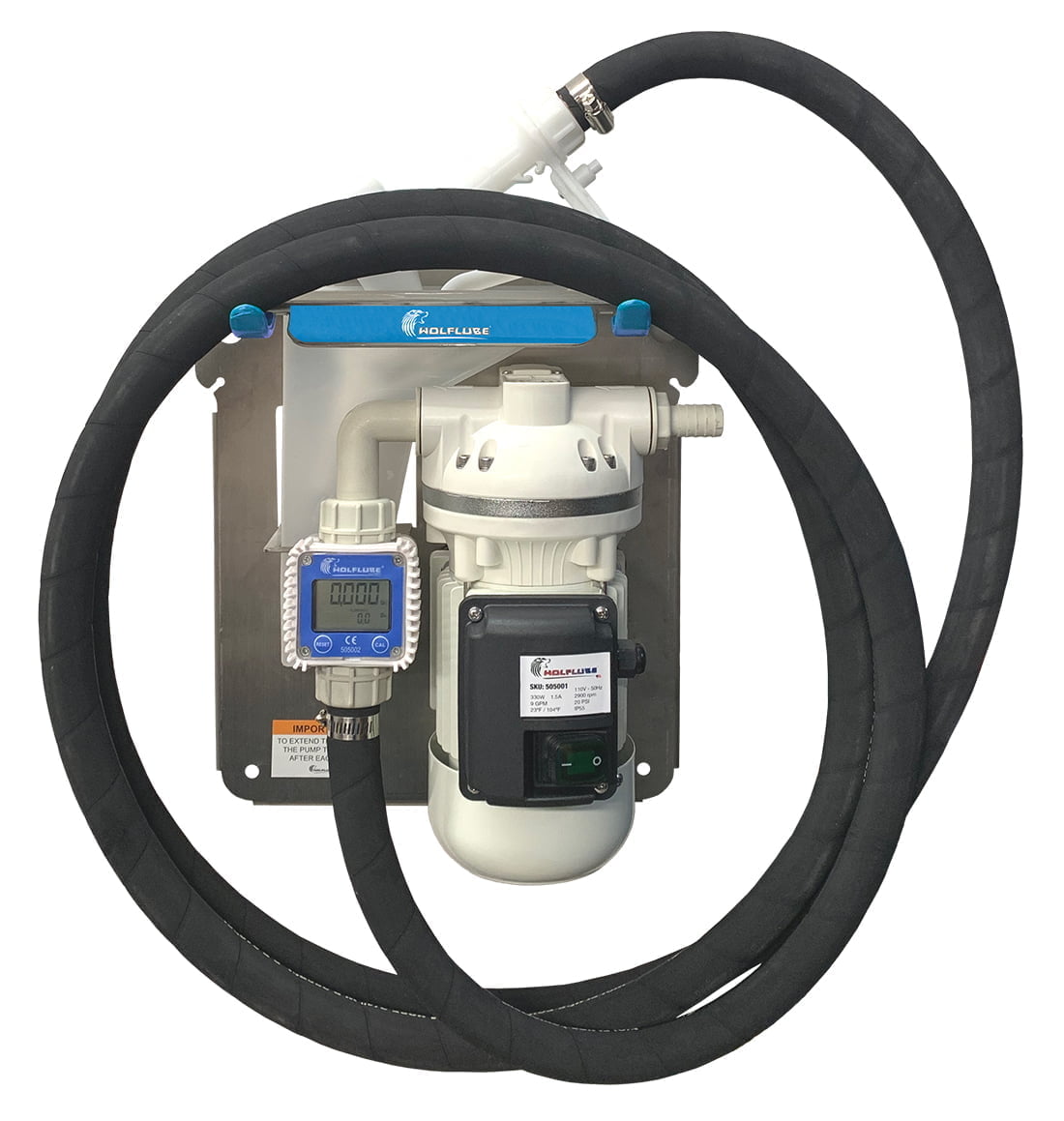 DEF Kit - 110V - For Totes - with Manual Nozzle + Hose + Digital Meter