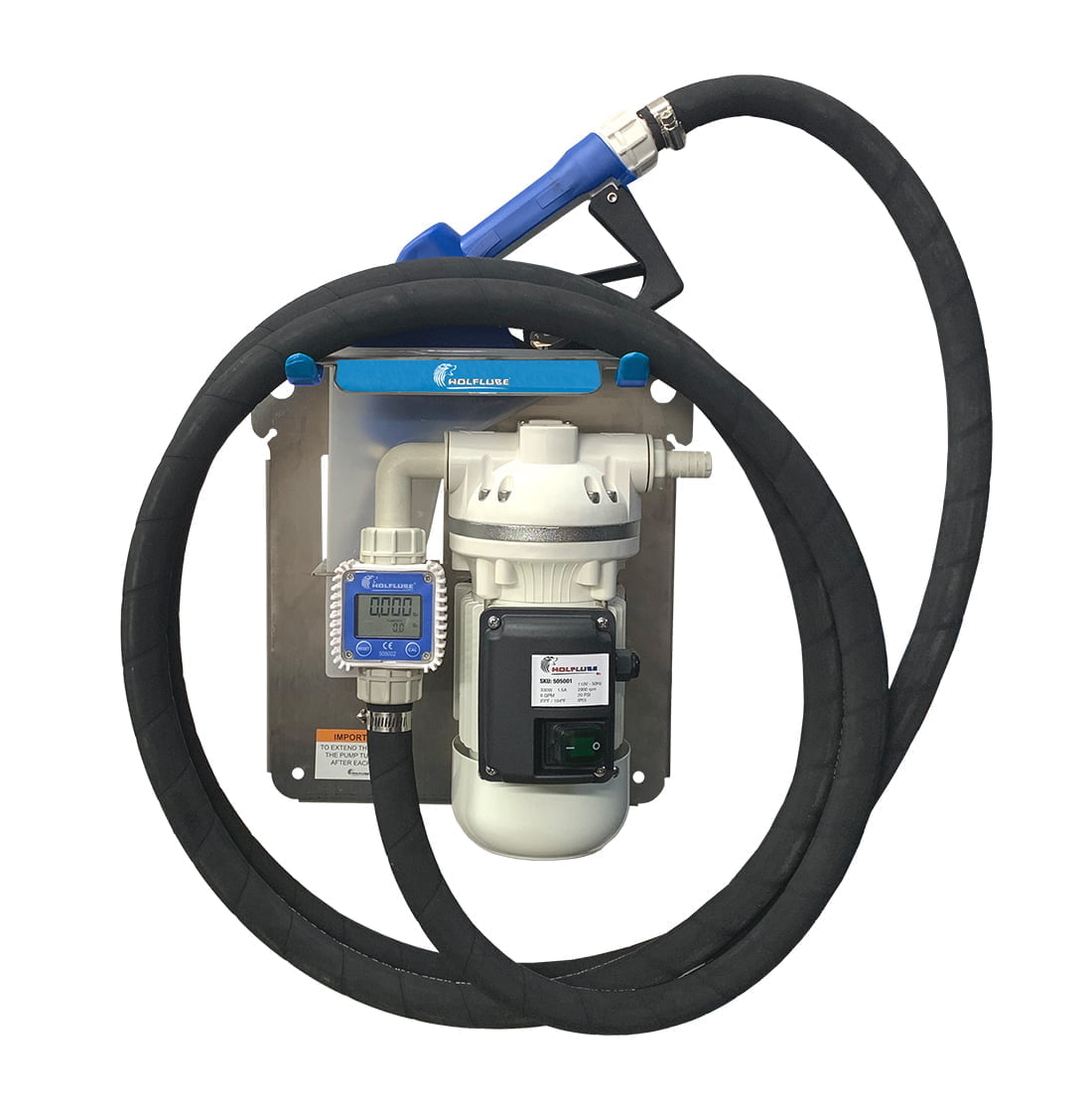 DEF Kit - 110V - For Totes - with Auto. SS/Plastic Nozzle + Hose + Digital Meter