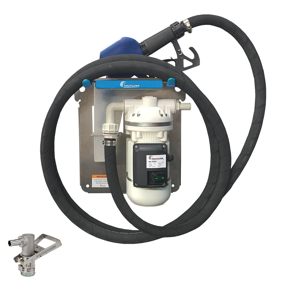 DEF Kit - 220V - For Totes - with Built-In Meter Nozzle + Hose + Suc. Valve