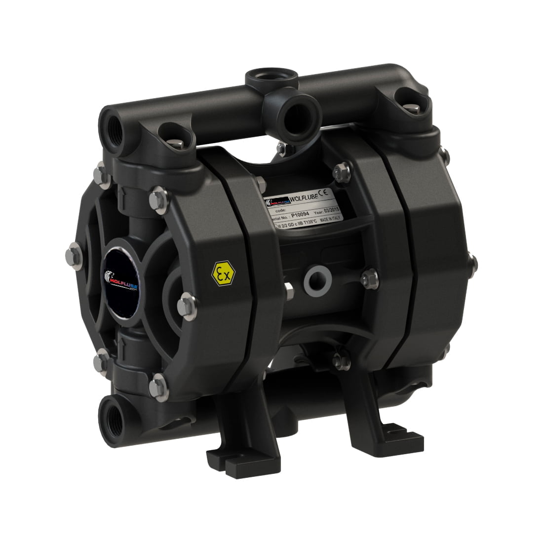 Diaphragm Pump - Polypropylene - 1/2'' - For Water and DEF - Free Flow Rate 14.5 gpm