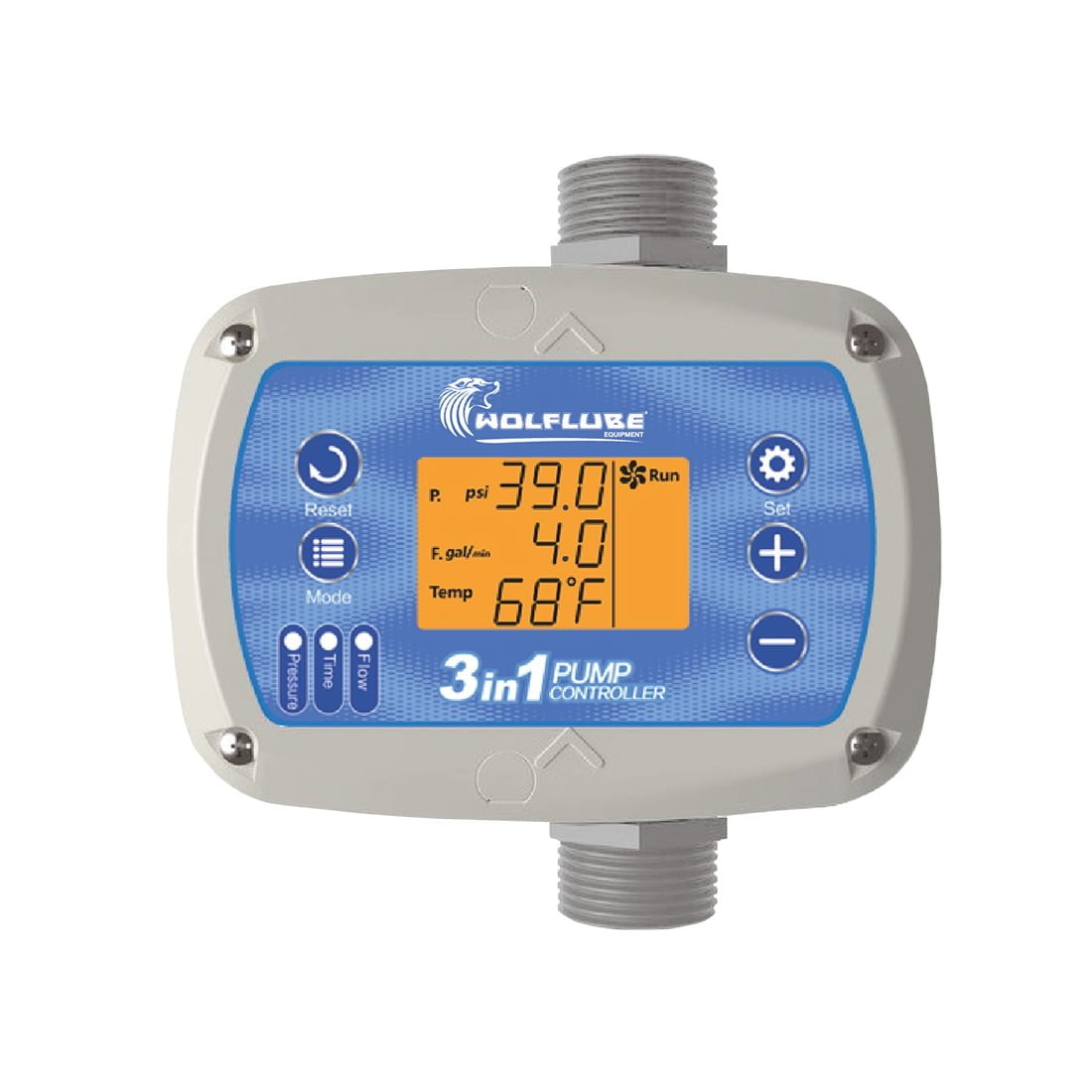 Wolflube Digital Pressure Control System with Meter and Temperature Monitor
