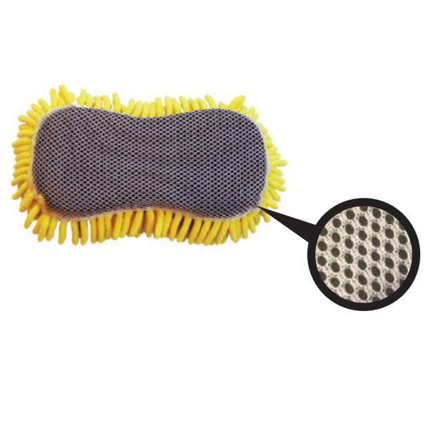 Microfiber Washing Pad - Sponge - Size 9" x 4.5" x 2.5 - Case with 10