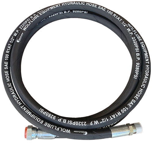 Hose Connection - Wolflube Hydraulic R1 - For Oil - 2320 PSI W.P - 1/2'' - 10' - M1/2'' x F1/2''
