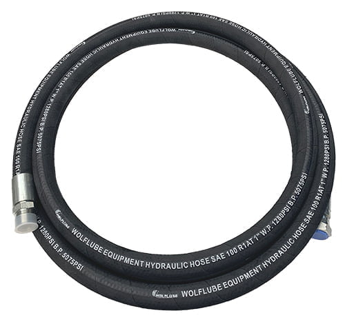 Hose Connection - Wolflube Hydraulic R1 - For Oil - 1280 PSI W.P - 1'' - 7' - M1" x F1"