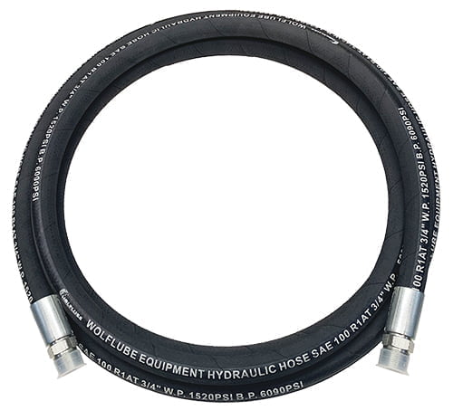 Hose Connection - Wolflube Hydraulic R1 - For Oil - 1520 PSI W.P - 3/4'' - 20' - M3/4'' x M3/4''